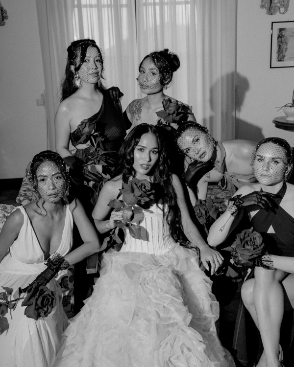 A High Fashion Wedding Laced with Red Roses on the Amalfi Coast, Italy