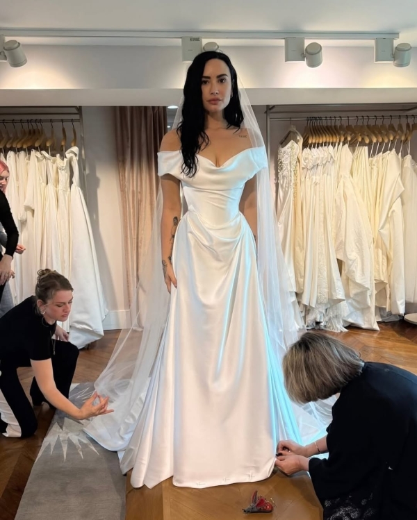 Demi Lovato Said ‘I Do’ in Vivienne Westwood — Here’s Your First Glimpse