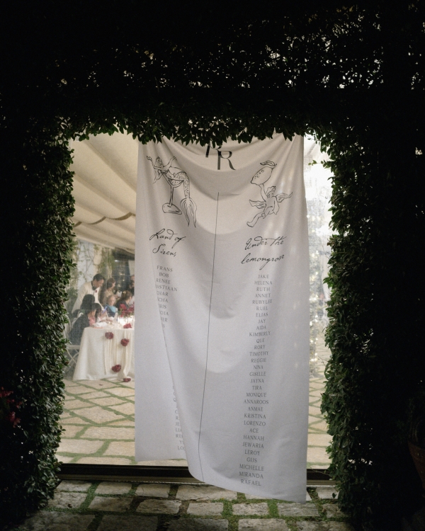 A High Fashion Wedding Laced with Red Roses on the Amalfi Coast, Italy