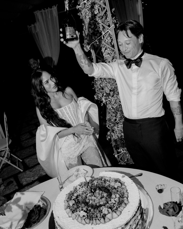 A High Fashion Wedding Laced with Red Roses on the Amalfi Coast, Italy