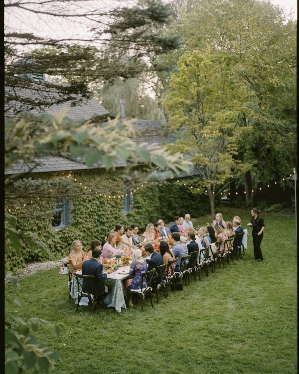 A Colorful & Relaxed Vintage Celebration in The Berkshires