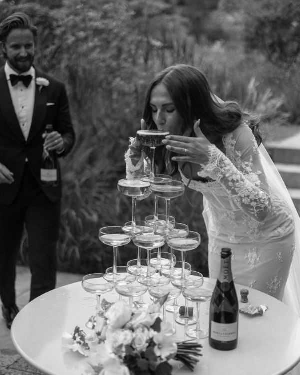 Real Wedding in Walled Garden in England