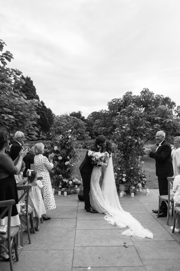 Real Wedding in Walled Garden in England
