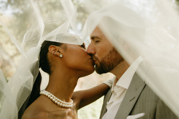 Intimate garden wedding in Southern California