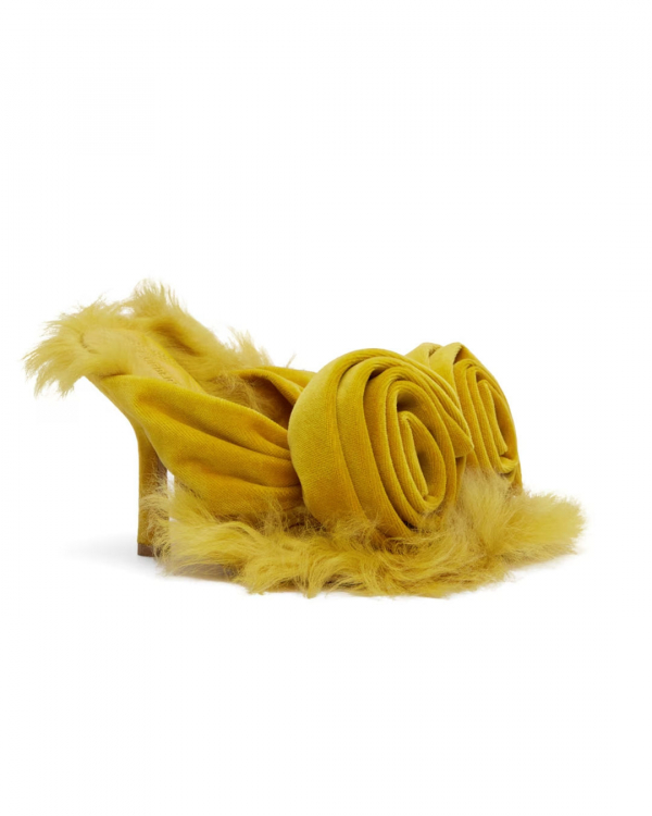 Fluffy Shoes for a Winter Wedding