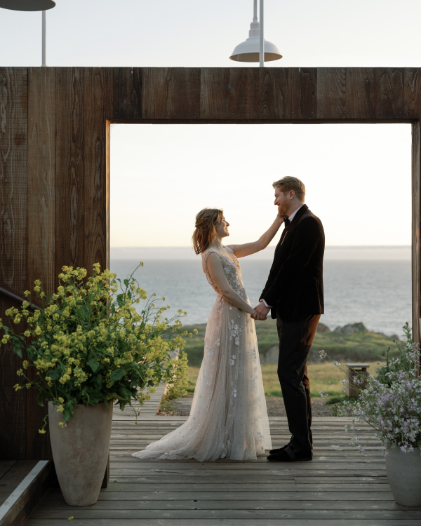 An Elegant Wildflower Wedding with Breathtaking Ocean Views