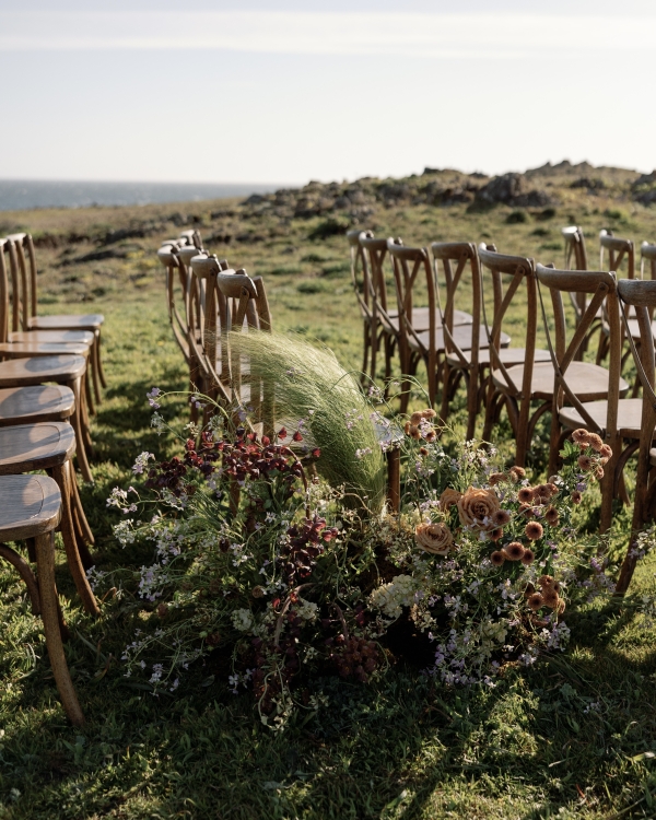 An Elegant Wildflower Wedding with Breathtaking Ocean Views