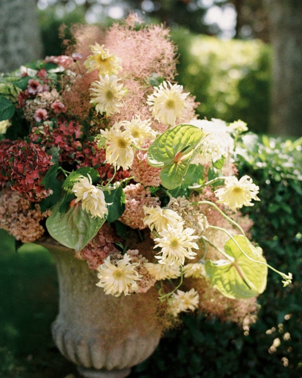 A Romantic Provençal Garden Wedding in France with Pastel Blooms & Antique Details