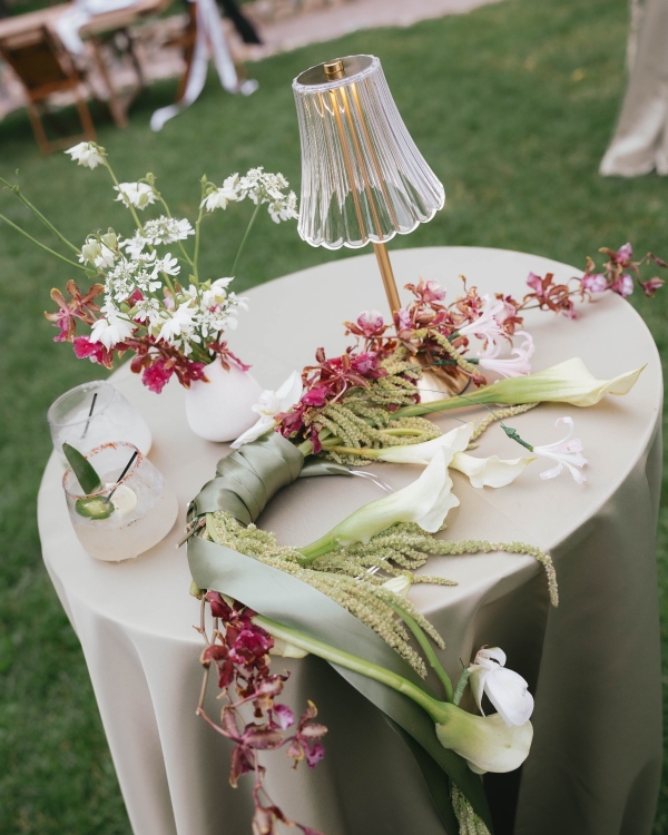 A Romantic Garden Wedding with Whimsical Foraged Blooms & Berries