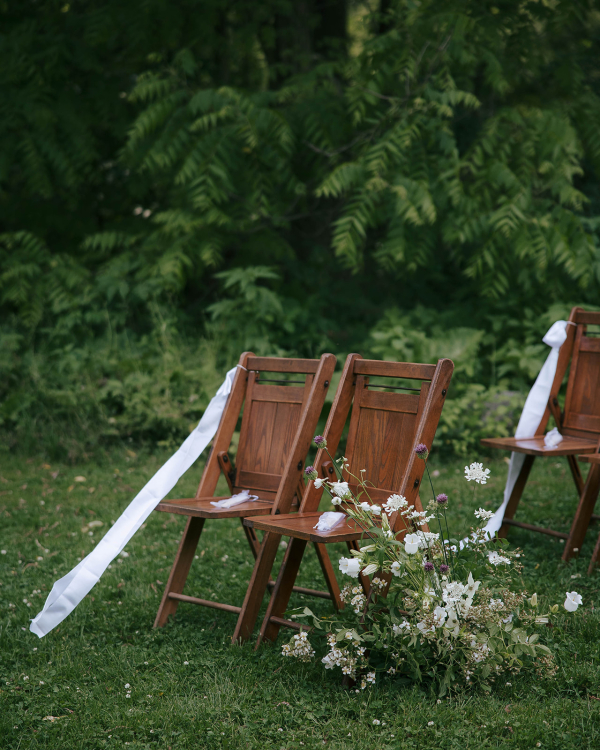 A Romantic Garden Wedding with Whimsical Foraged Blooms & Berries