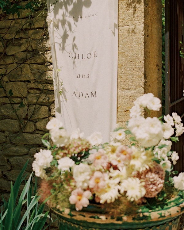 A Romantic Provençal Garden Wedding in France with Pastel Blooms & Antique Details