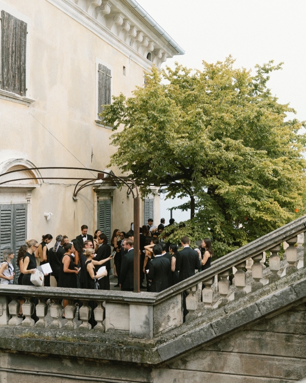 A Chic Black Tie Editorial-Inspired Wedding on Lake Garda, Italy
