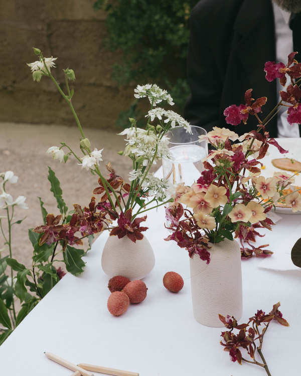 A Romantic Garden Wedding with Whimsical Foraged Blooms & Berries