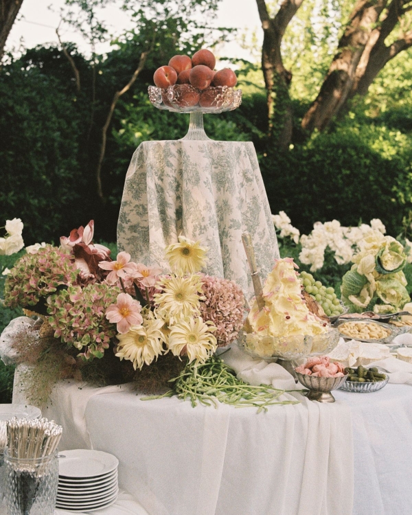 A Romantic Provençal Garden Wedding in France with Pastel Blooms & Antique Details