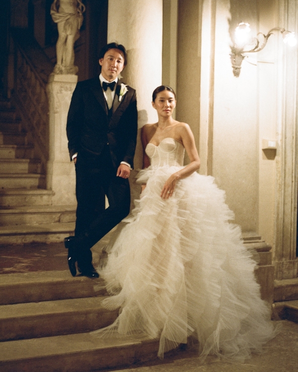 A Chic Black Tie Editorial-Inspired Wedding on Lake Garda, Italy