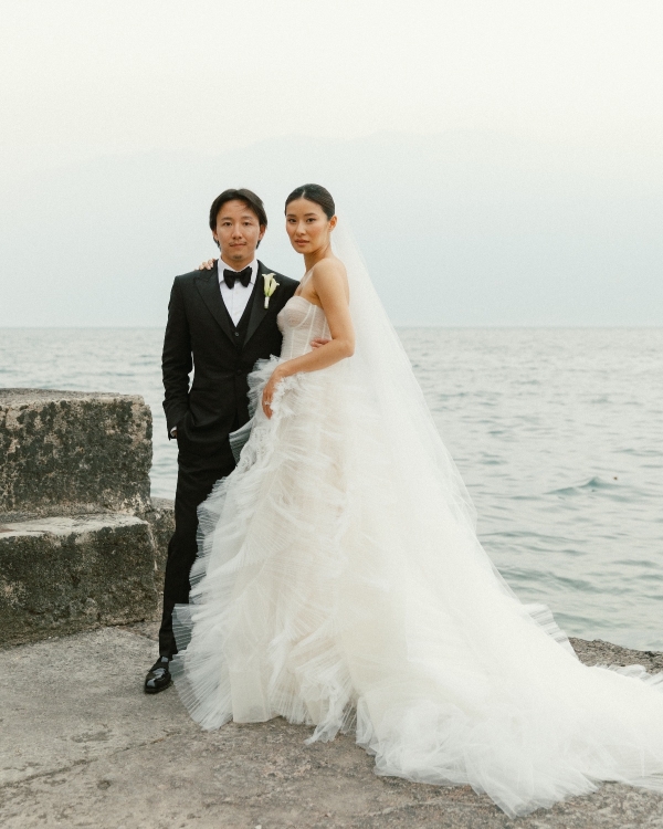 A Chic Black Tie Editorial-Inspired Wedding on Lake Garda, Italy