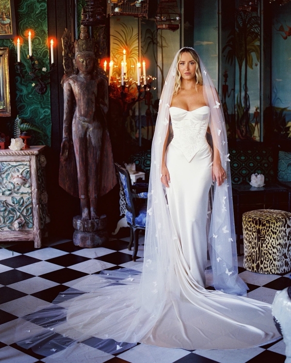 Maximalism Meets Art Deco Glamor in a Secret Garden Wedding in Hollywood