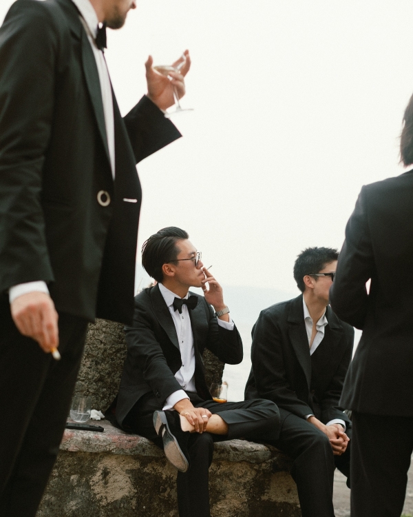 A Chic Black Tie Editorial-Inspired Wedding on Lake Garda, Italy