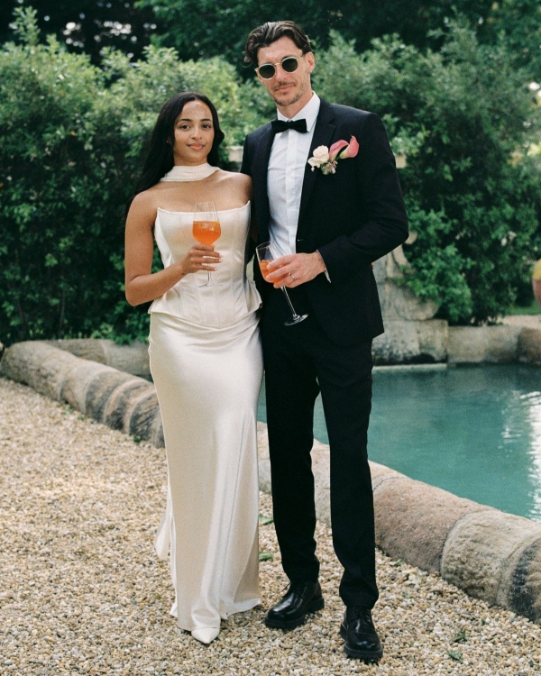 A Romantic Provençal Garden Wedding in France with Pastel Blooms & Antique Details