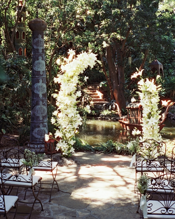 Maximalism Meets Art Deco Glamor in a Secret Garden Wedding in Hollywood