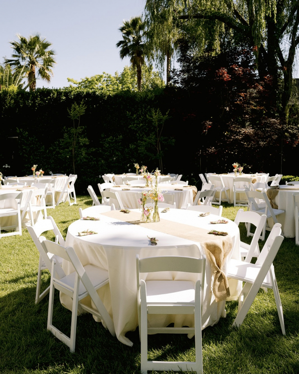 Garden Wedding Party at the MacArthur Place Hotel | Danielle and James Marriage Ceremony