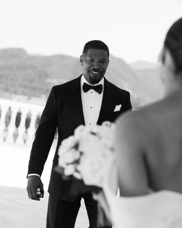 Jamie Foxx’s Daughter Corinne Wears Monique Lhuillier as She Marries in California