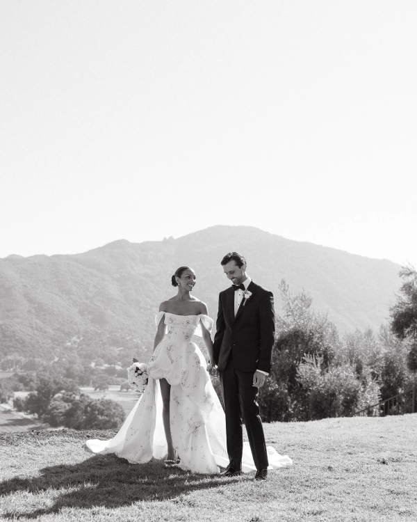 Jamie Foxx’s Daughter Corinne Wears Monique Lhuillier as She Marries in California