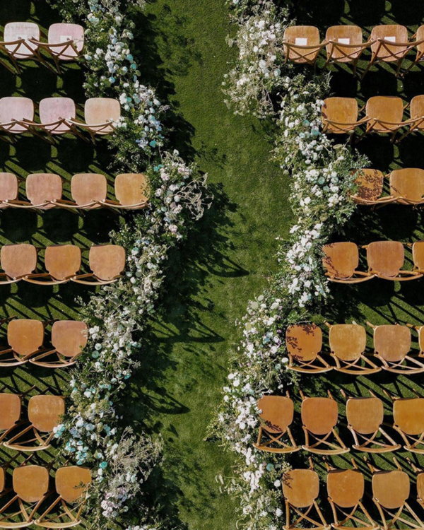 30 Fresh Ideas for Unique Aisle and Ceremony Seating