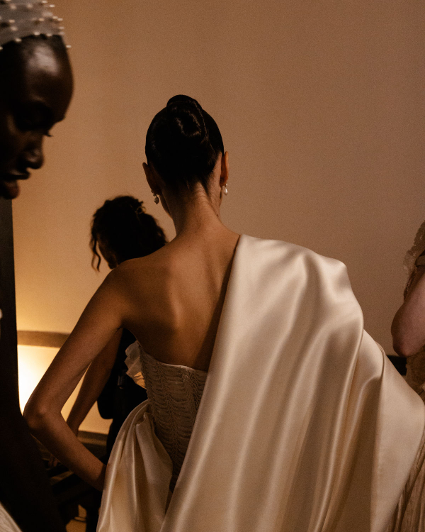 Backstage at Floure’s NYBFW Fall 2026 Runway Show