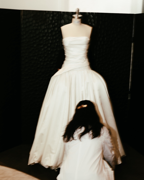 In the Atelier with House of Gilles for New York Bridal Fashion Week Fall 2026