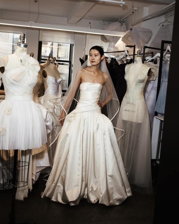In the Atelier with House of Gilles for New York Bridal Fashion Week Fall 2026