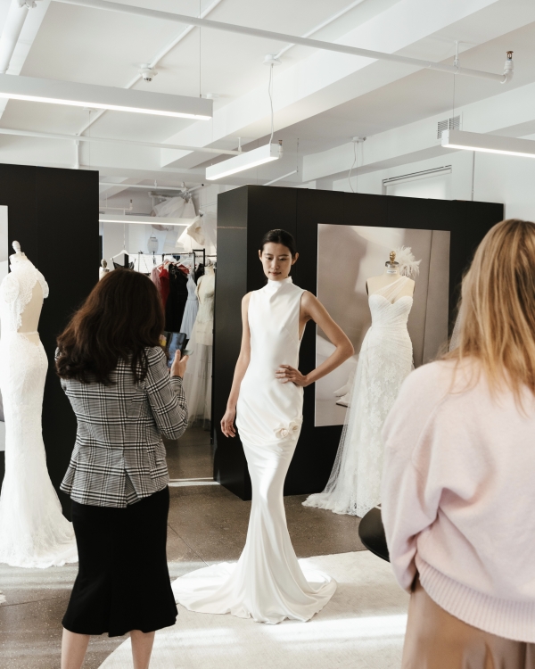 In the Atelier with House of Gilles for New York Bridal Fashion Week Fall 2026