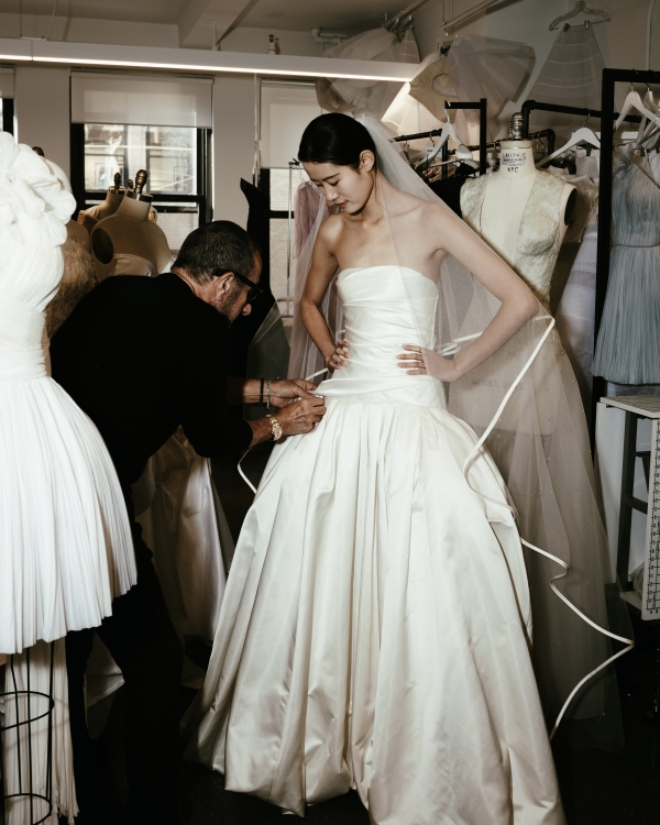 In the Atelier with House of Gilles for New York Bridal Fashion Week Fall 2026