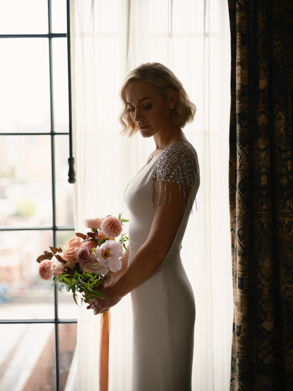 Autumn Fall Wedding Celebration at The Bowery Hotel Location | Sydney and Alex's Heartfelt Marriage Ceremony