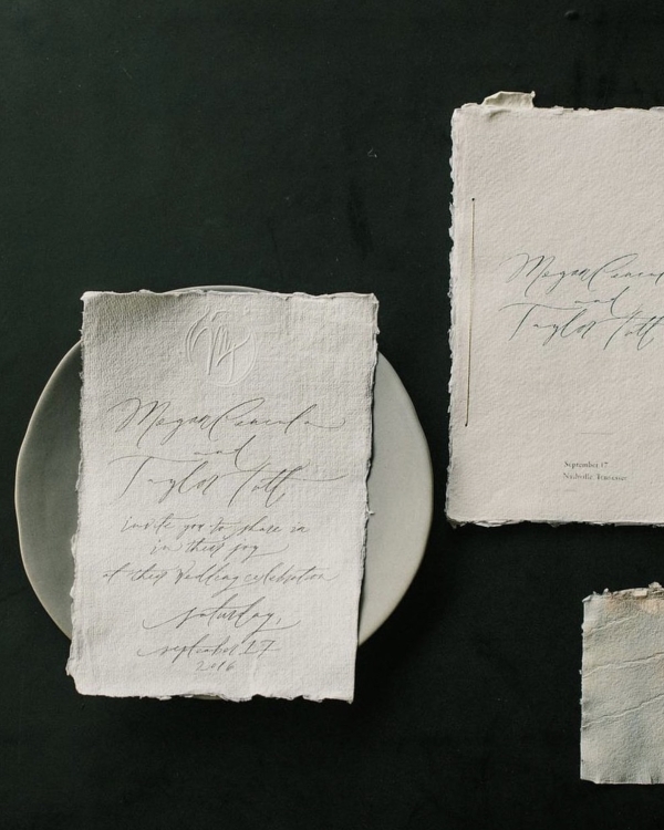 50 Elegant Calligraphy Stationery Suites