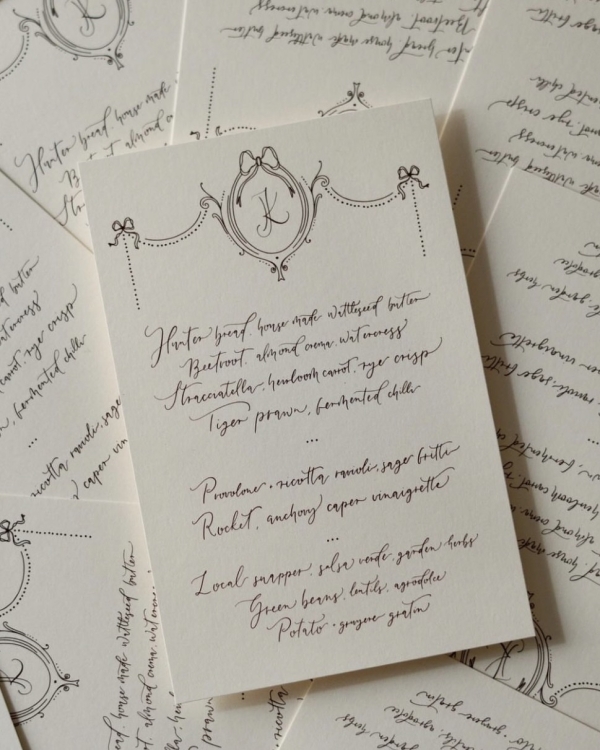 50 Elegant Calligraphy Stationery Suites