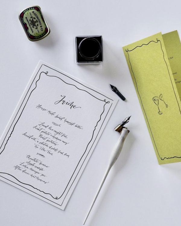 50 Elegant Calligraphy Stationery Suites