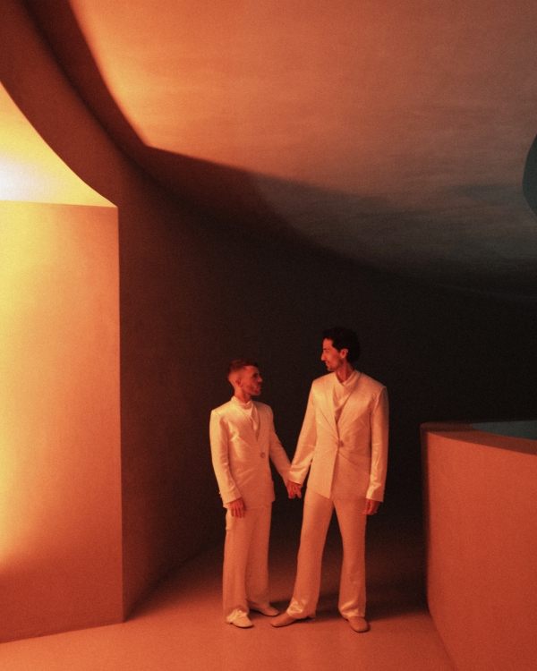 A Bold Botanical-Inspired Wedding Amongst Brutalist Architecture in Portugal