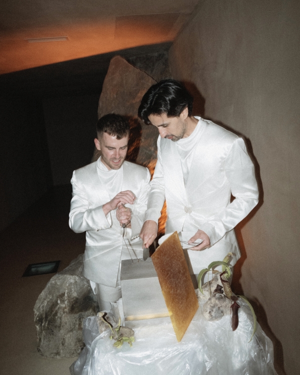 A Bold Botanical-Inspired Wedding Amongst Brutalist Architecture in Portugal