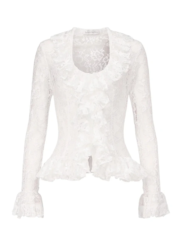 <a href="https://ludovicdesaintsernin.com/en-us/products/ruffle-blouse">LUDOVIC DE SAINT SERNIN Blouse</a>, $1050