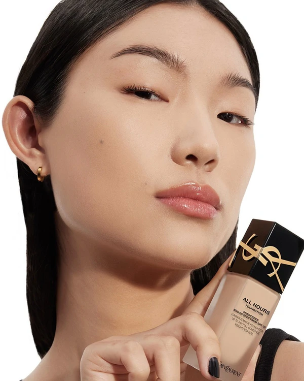 <a href="https://www.yslbeautyus.com/makeup/face/foundation-tinted-moisturizer/all-hours-foundation/WW-50960YSL.html?srsltid=AfmBOoqCxnRvjdV0z73aeGlQAGtQNe48X4G0-dbw34ebkQbE0Yps_jDK">YSL</a>
