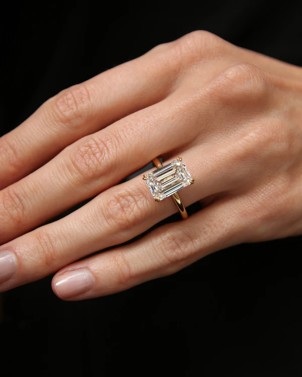30 Emerald Cut Engagement Rings & Wedding Bands We're Loving