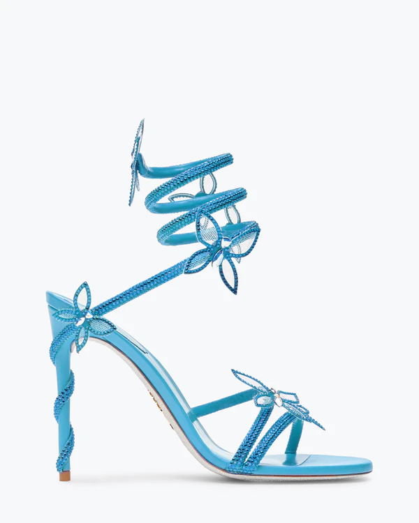 <a href="https://us.renecaovilla.com/us/en/shoes/sandals/margot-turquoise-butterfly-sandal-105-blue-C11625R001105W133.html">RENE CAOVILLA Margot Turquoise Butterfly Sandal 105</a>, $2,120