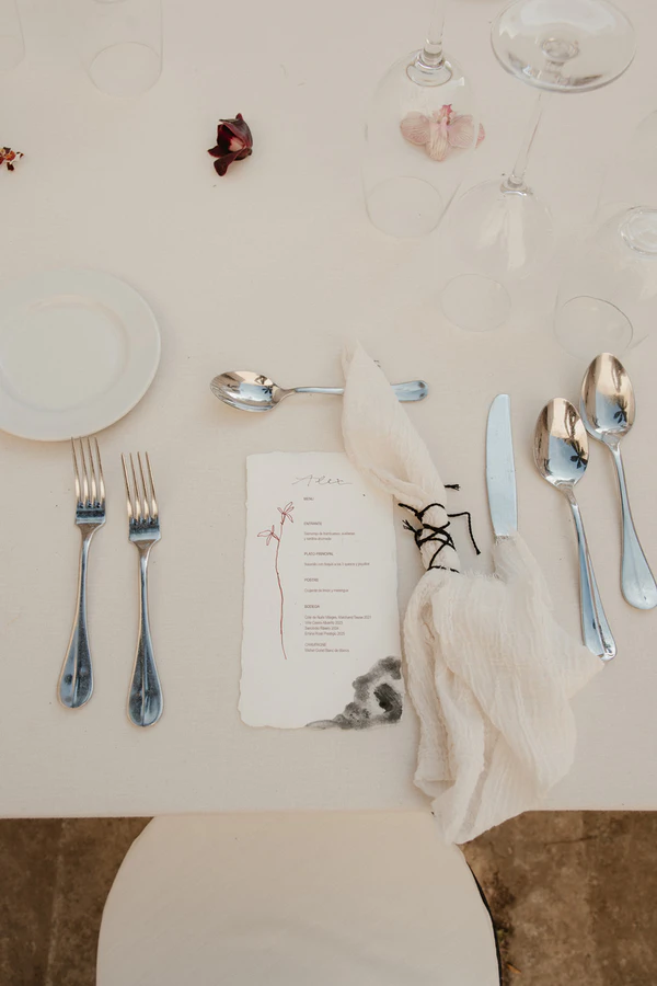 Giant Sculptural Florals & Dreamy Drapery by Mia Sylvia at This Stone Quarry Wedding in Menorca