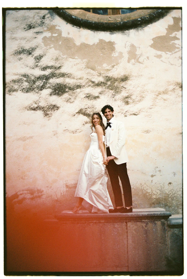 An Effortlessly Chic Garden Wedding in Mallorca with Vintage Details & Mountain Views