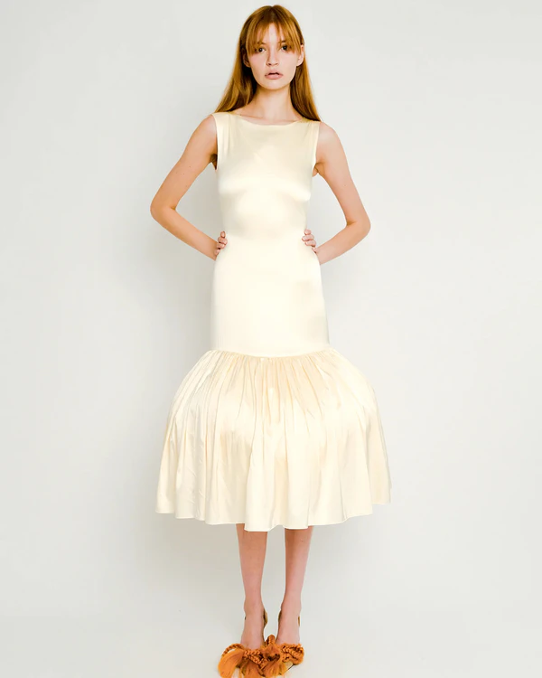 <a href="https://www.dauphinette.com/products/patty-dress-ivory" target="_blank">DAUPHINETTE Patty Dress, $1,995</a>