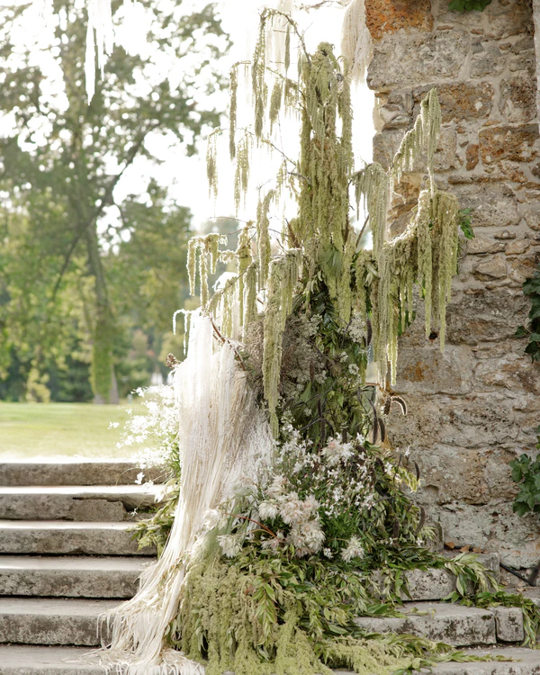 A Romantic Parisian Wedding in a Cinematic Open-Air Abbey