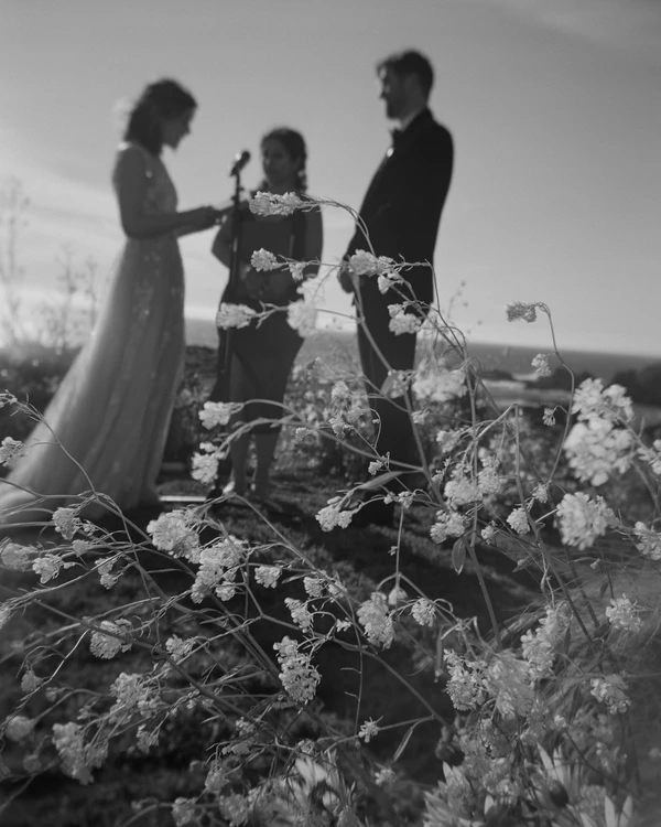 An Elegant Wildflower Wedding with Majestic Ocean Views