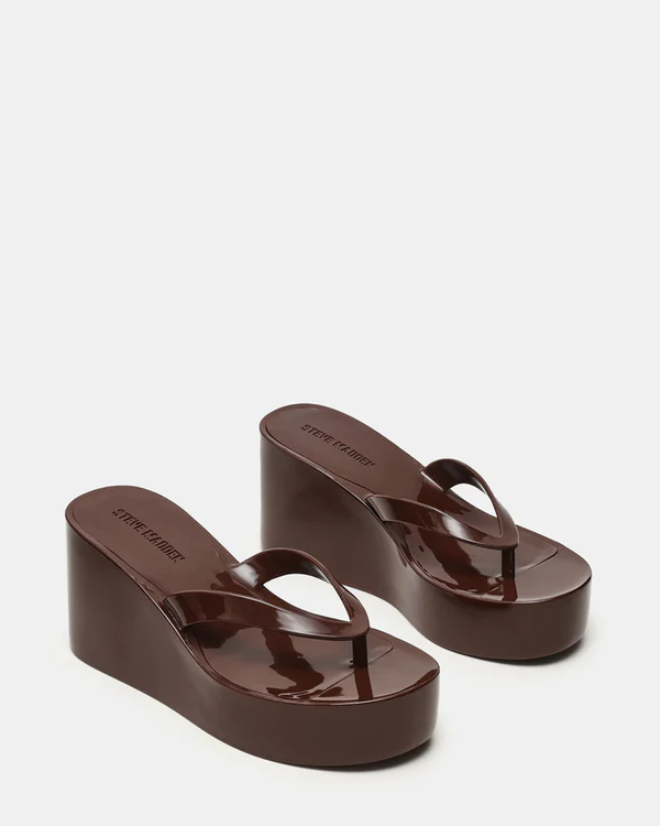 STEVE MADDEN Jella Dark Brown, $90
