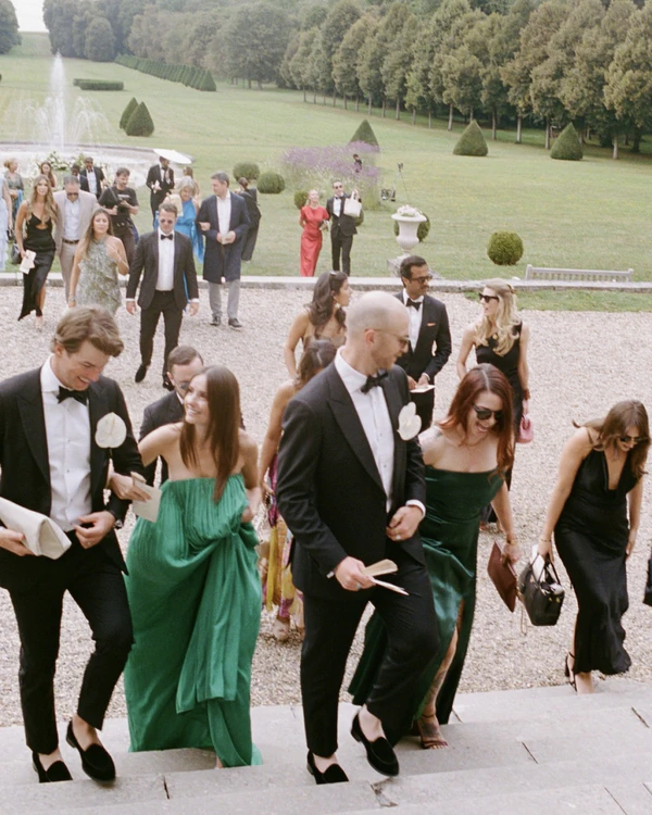 An Intimate Parisian Wedding Amidst an Elegant Château Garden